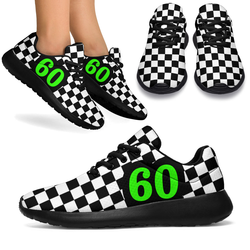 Racing Sneakers Checkered Flag Number 351/352 New
