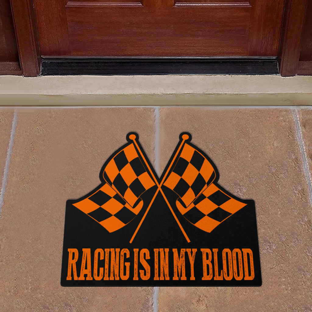 Racing Shaped Door Mats
