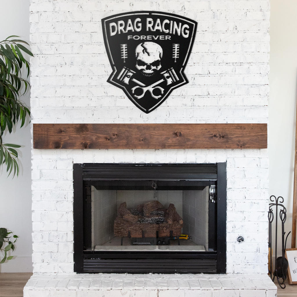 Drag Racing Forever Metal Sign