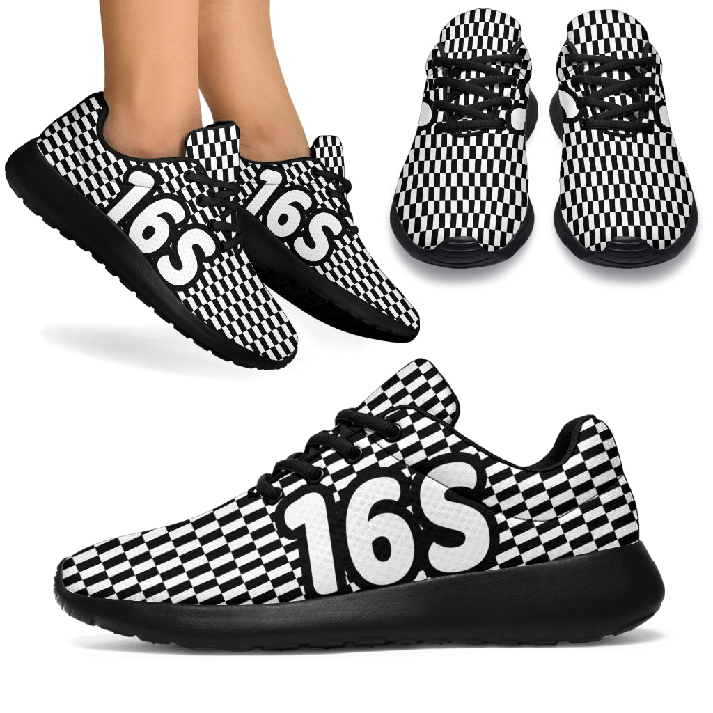 Racing Sneakers Checkered Flag Number 61