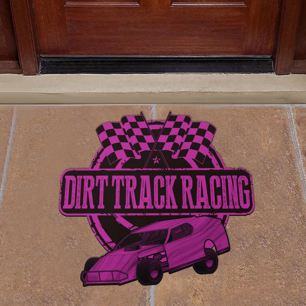 Custom shaped dirt modified door mat