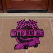 Custom shaped dirt modified door mat
