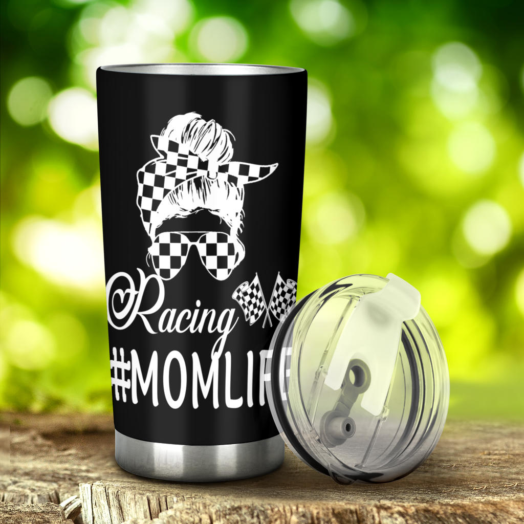 Racing Mom Life Tumbler