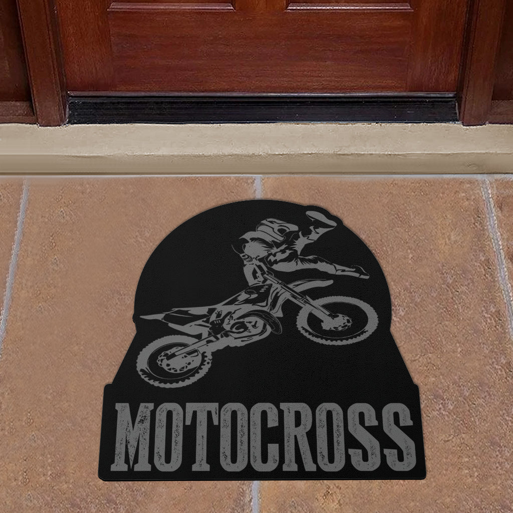 Custom Shaped Motocross Door Mat