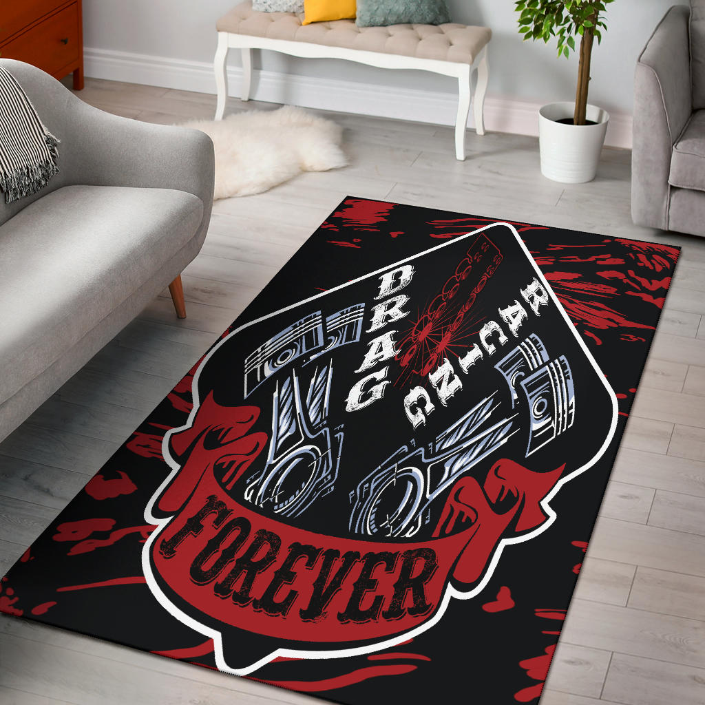 Drag Racing Forever Rug