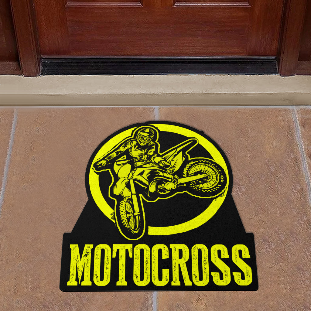 Custom Shaped Motocross Door Mat