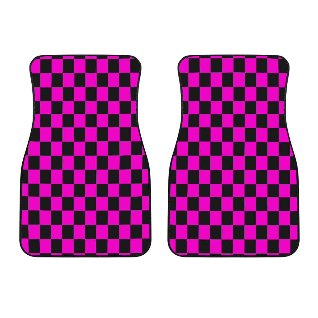 Racing Checkered Flag Car Mats