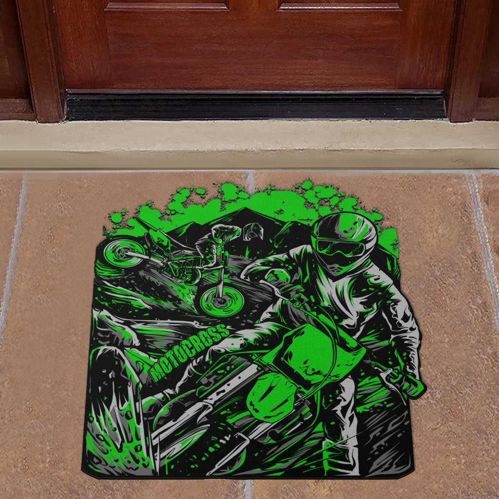 Custom Shaped Motocross Door Mat