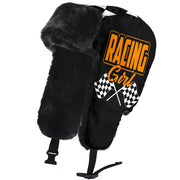 Racing Girl Checkered Trapper Hat