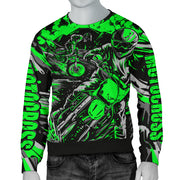 Motocross Mens Sweater Green
