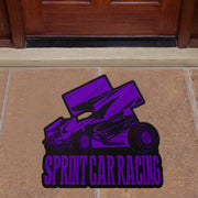Custom shaped sprint car door mat