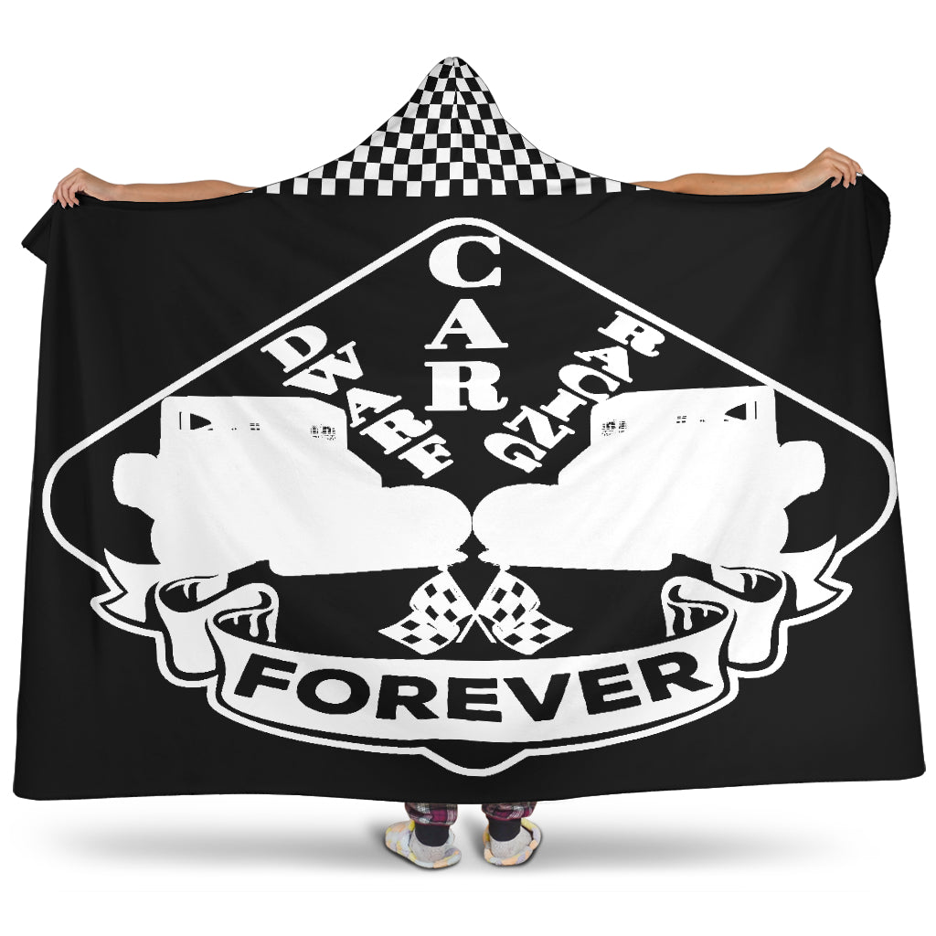 Dwarf Car Racing Forever Hooded Blanket