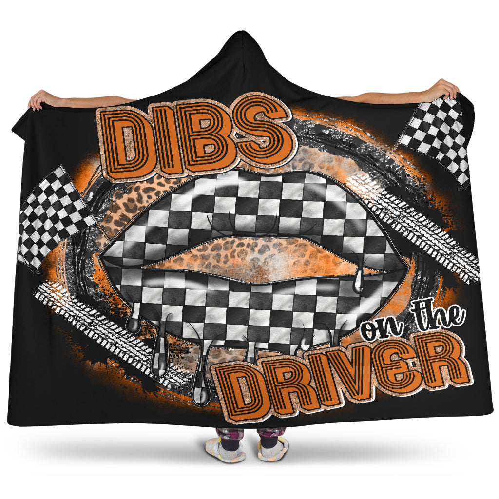 Dibs On The Driver hooded blanket