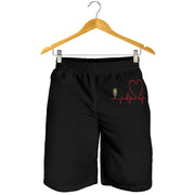 Drag Racing Heartbeat Men's Shorts