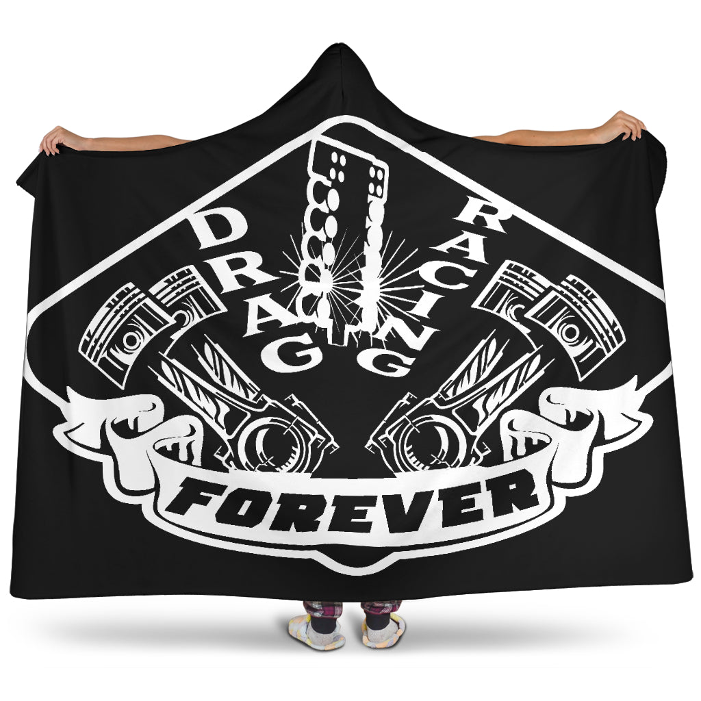 Drag Racing Forever Hooded Blanket