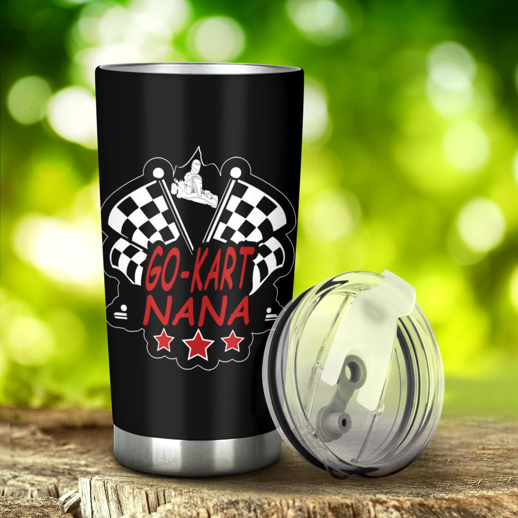 Go-kart racing nana tumbler