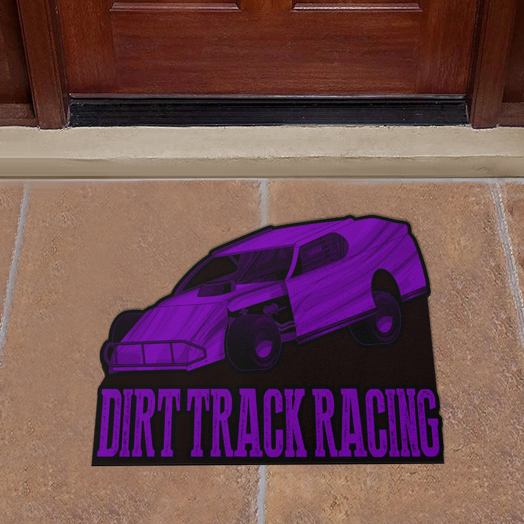 Custom shaped dirt modified door mat