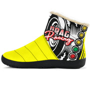 Drag Racing Cozy Winter Boots 