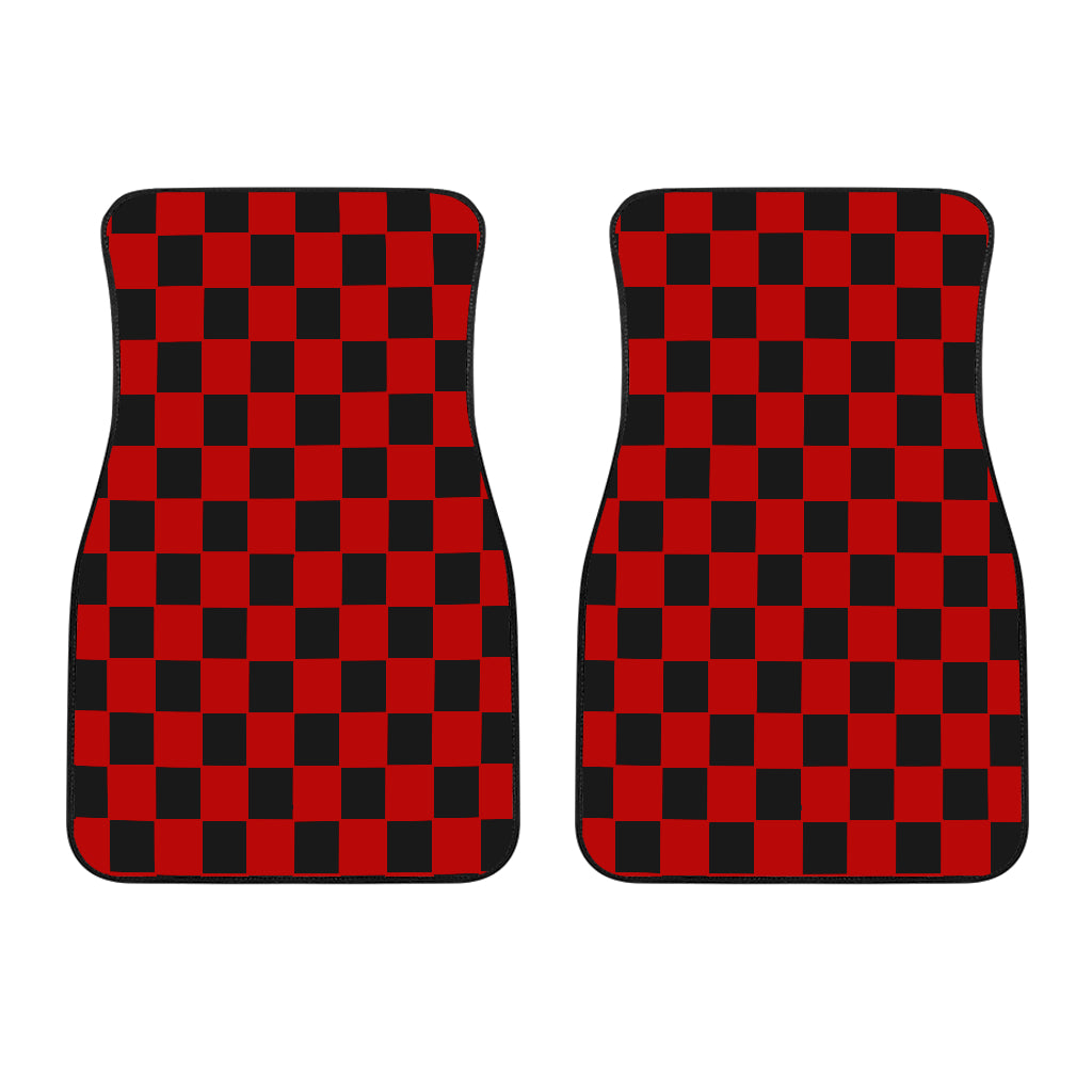 Racing Checkered Flag Car Mats
