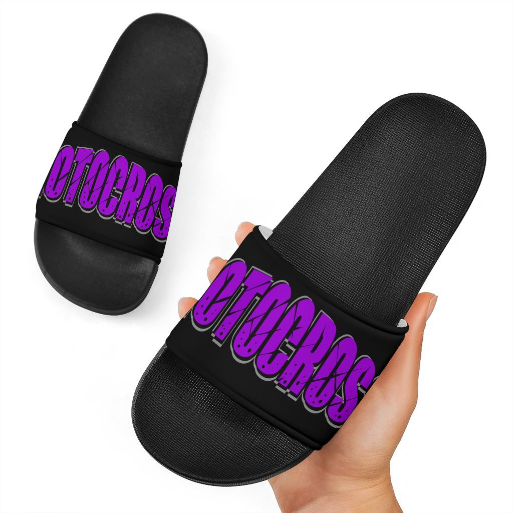 Dirt Racing Modified Slide Sandals Blue