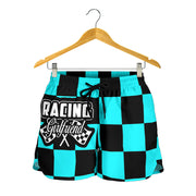 Racing Girlfriend Checkered Shorts