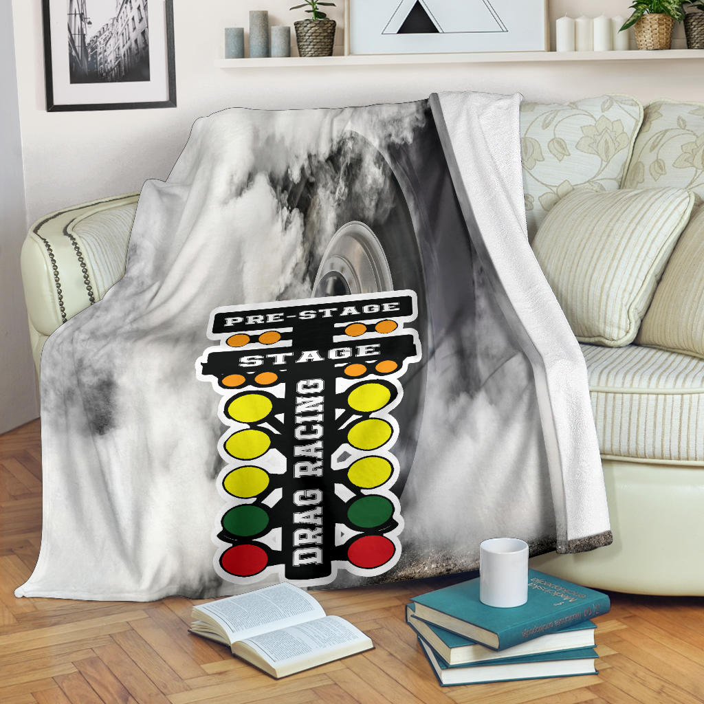 Dirt Racing Non Wing Hooded Blanket