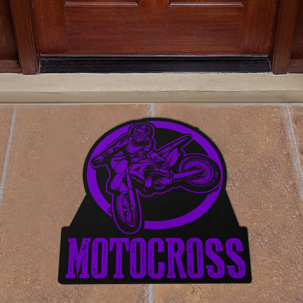 Custom Shaped Motocross Door Mat