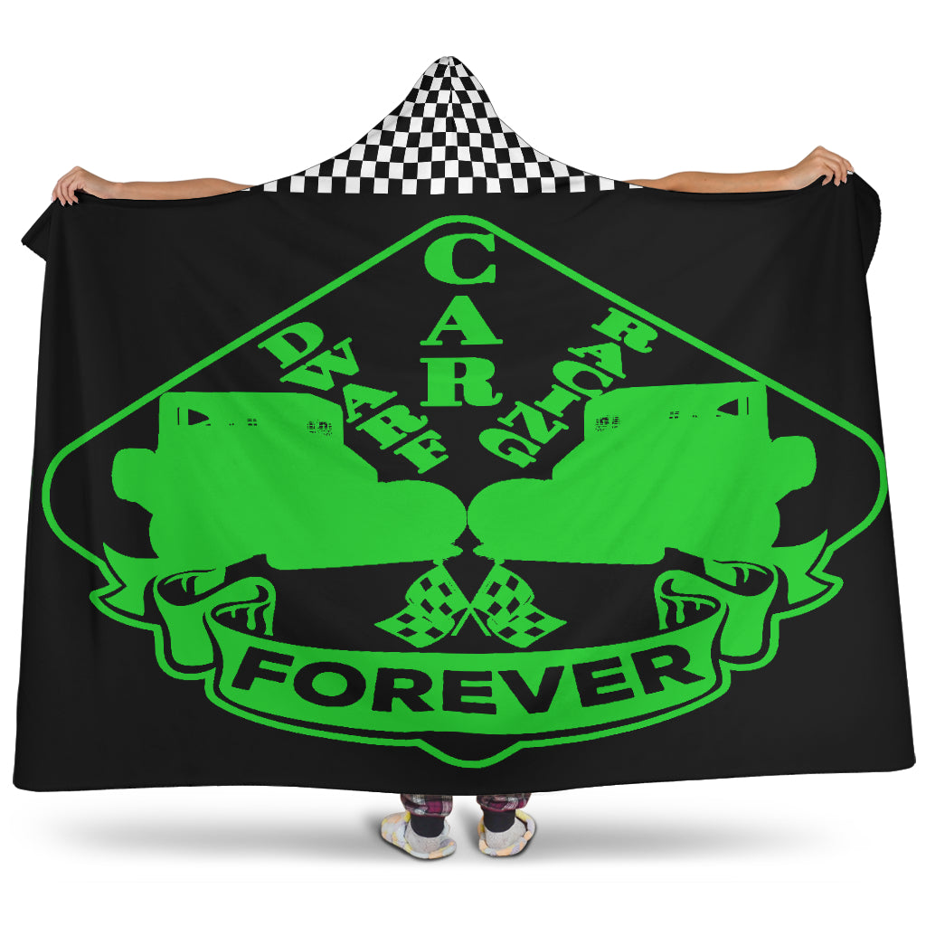 Dwarf Car Racing Forever Hooded Blanket