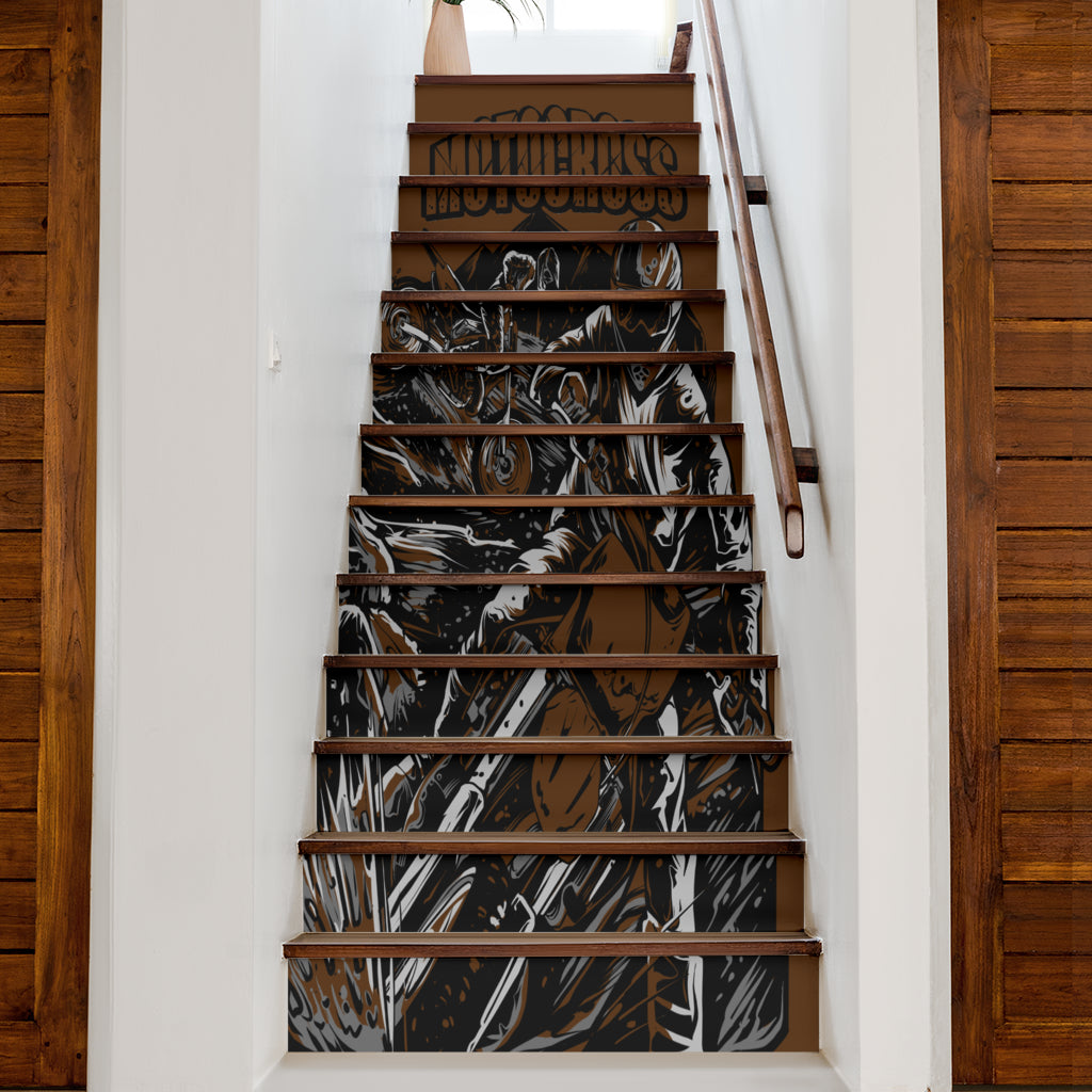 Motocross Stair Stickers