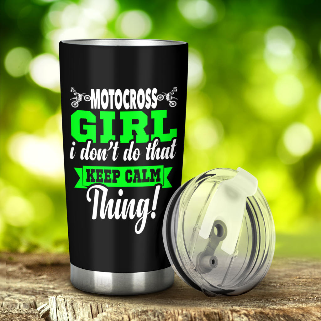 motocross girl tumbler