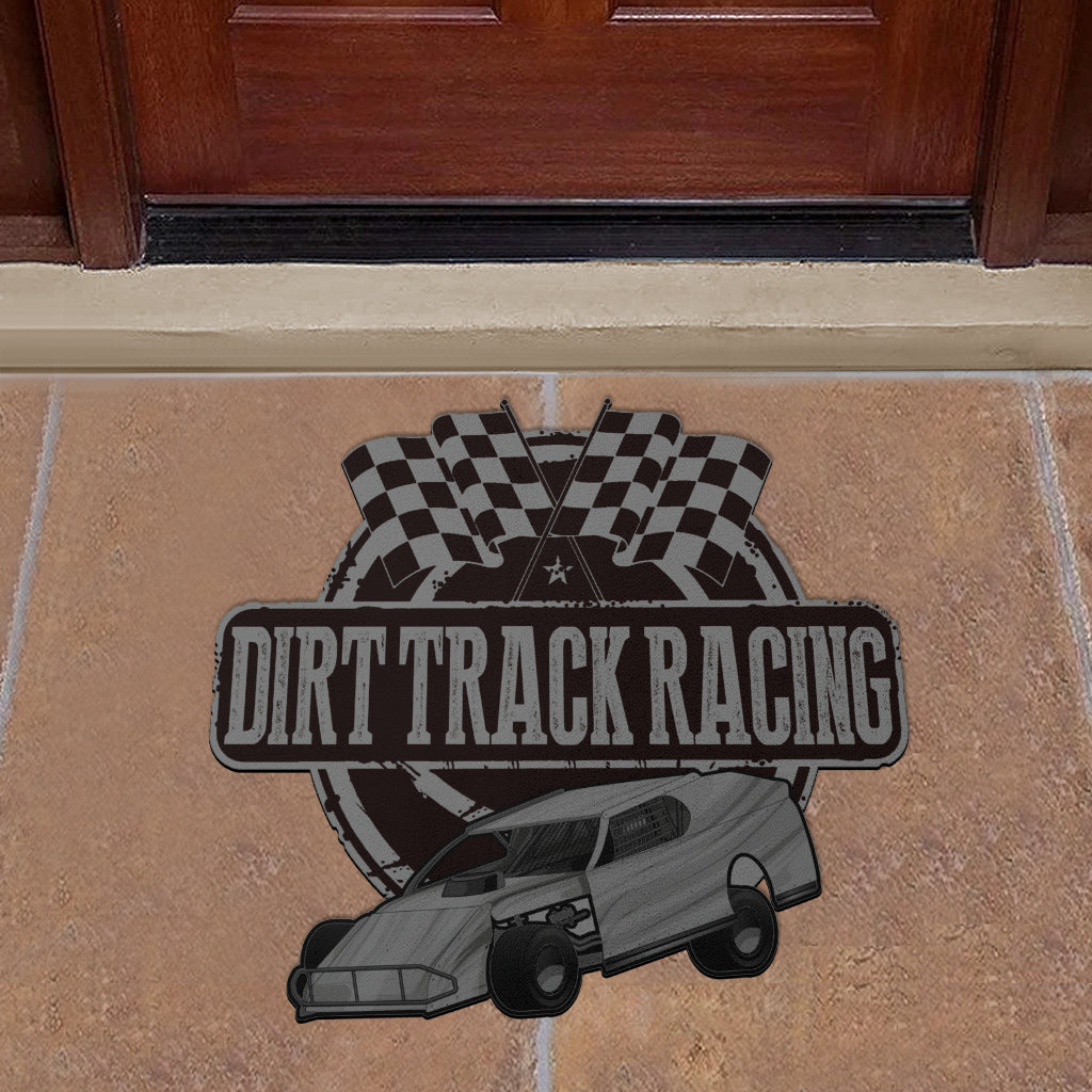 Custom shaped dirt modified door mat