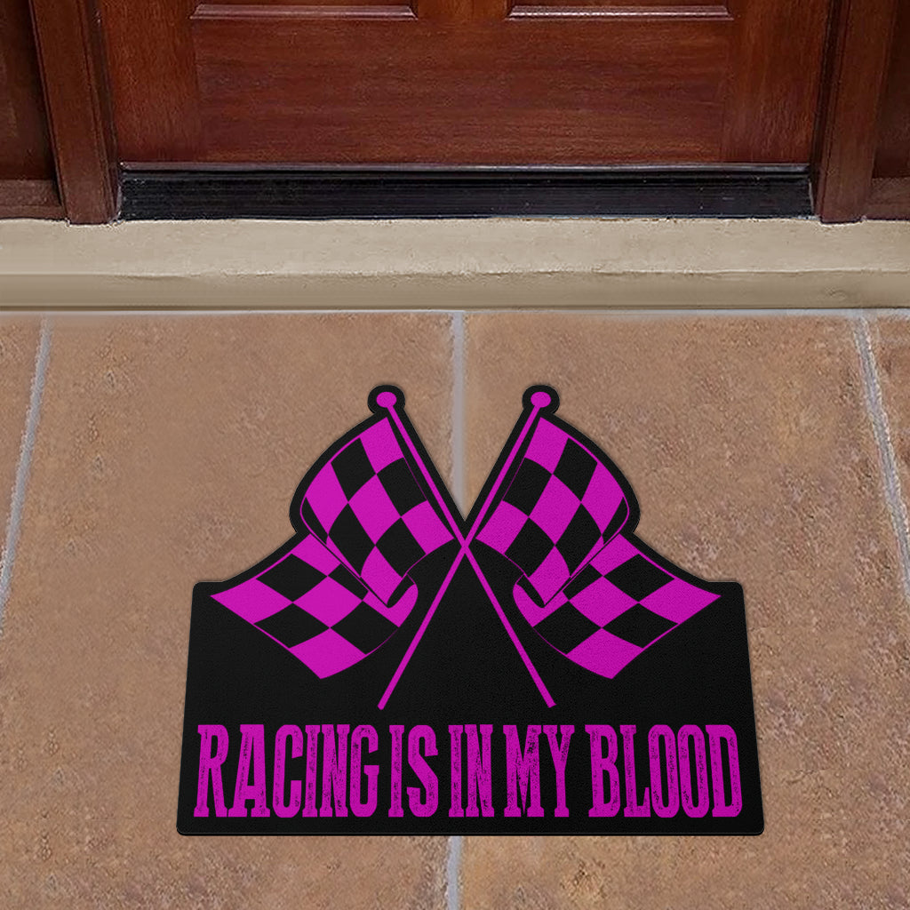 Racing Shaped Door Mats