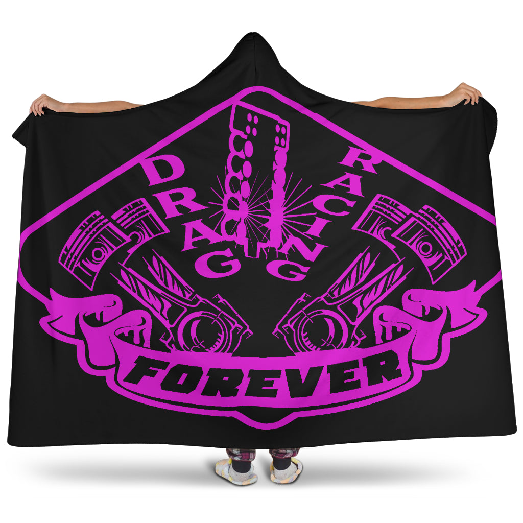 Drag Racing Forever Hooded Blanket