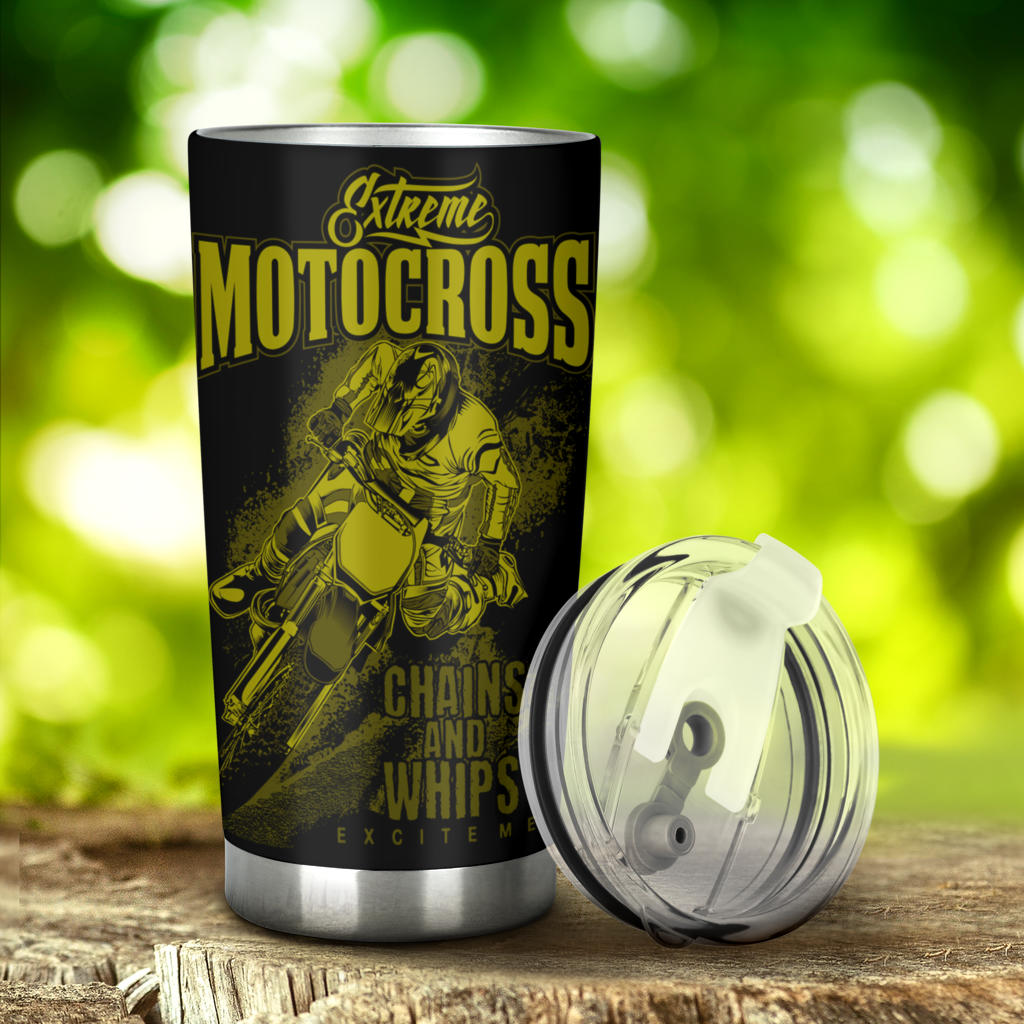 motocross tumbler