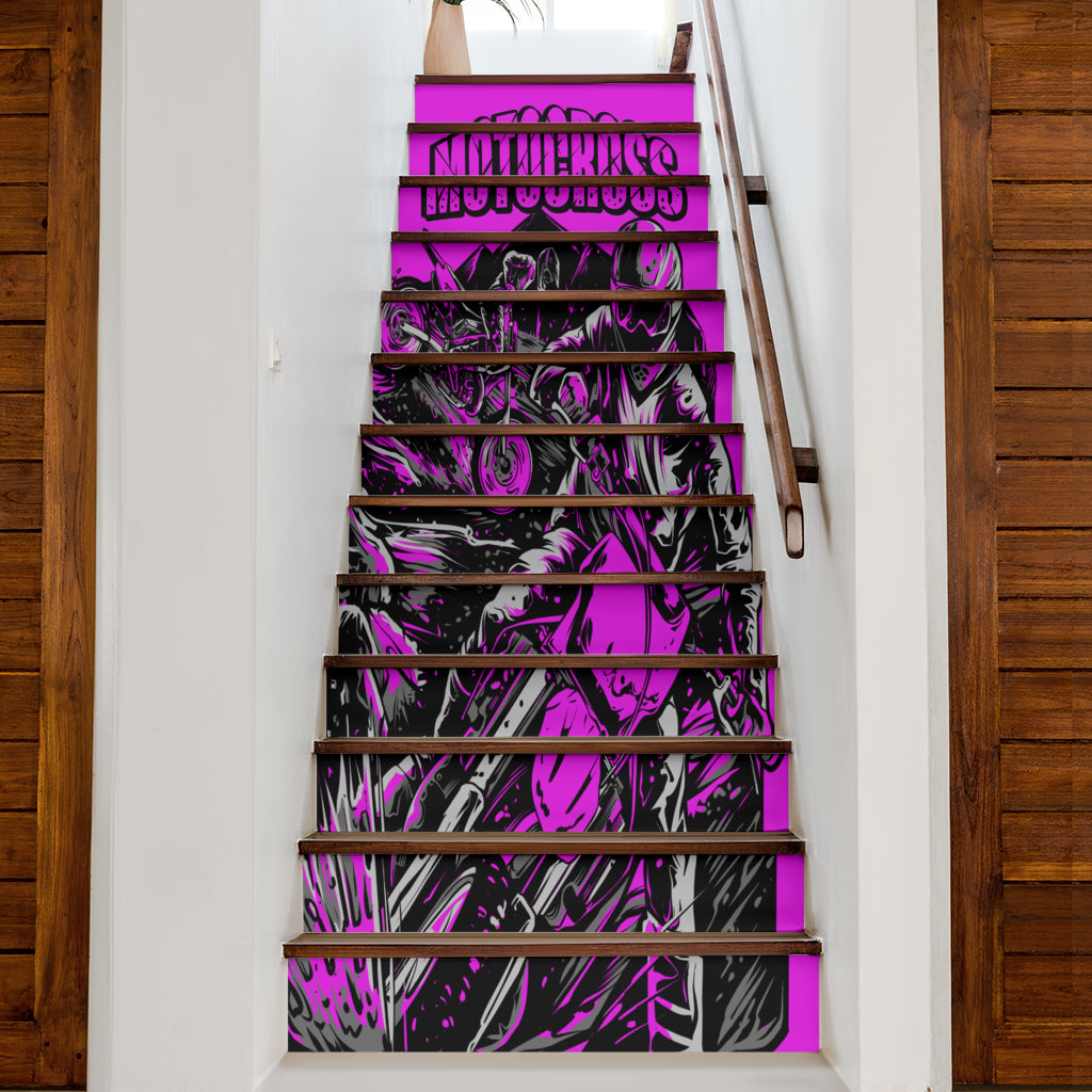Motocross Stair Stickers