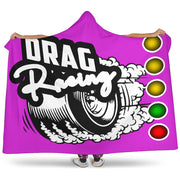 Drag Racing Hooded Blanket