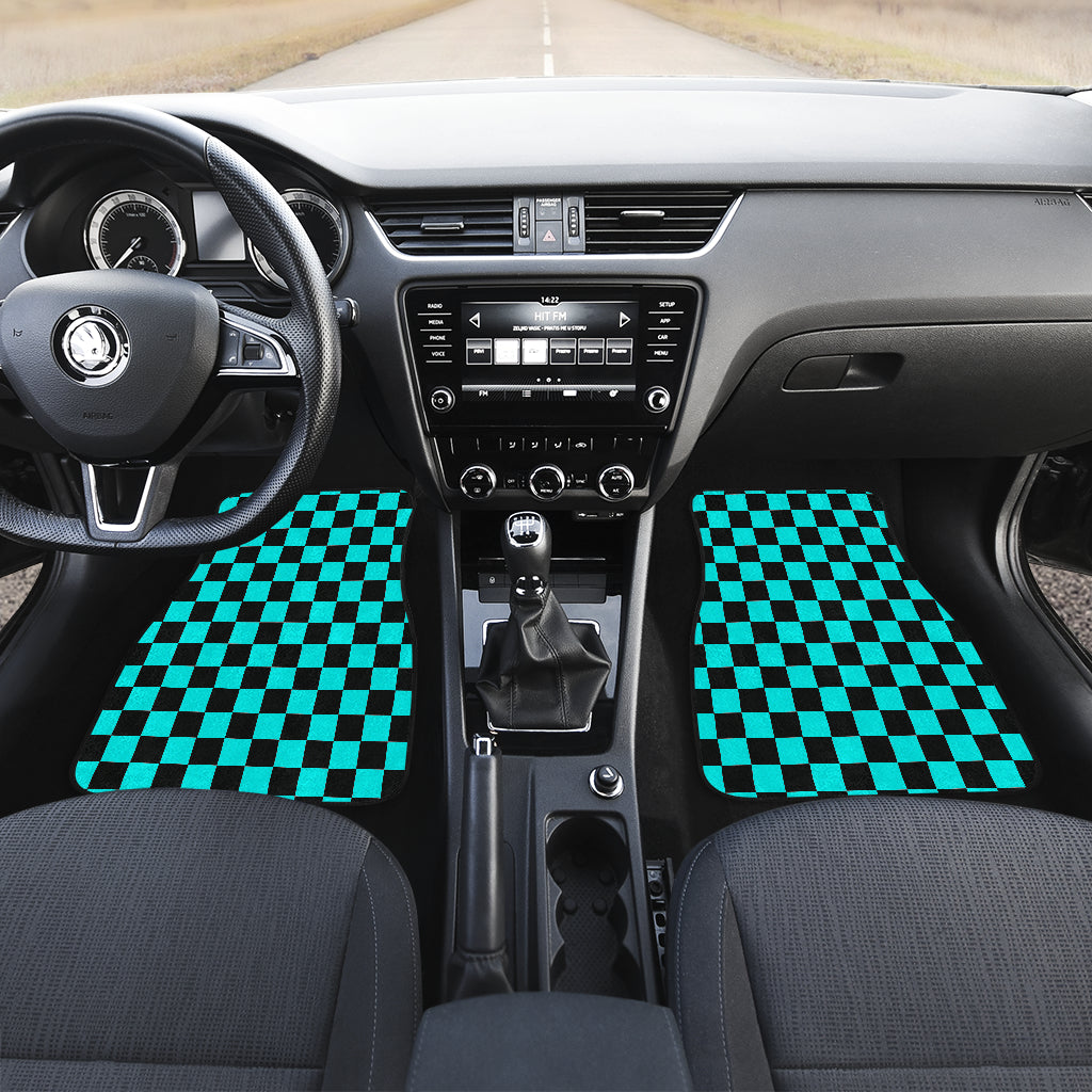 Racing Checkered Flag Car Mats