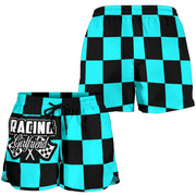 Racing Girlfriend Checkered Shorts