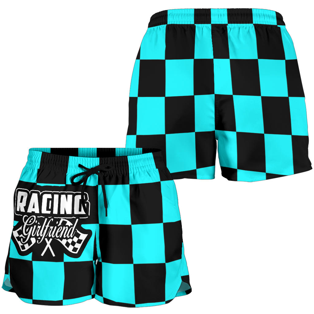 Racing Girlfriend Checkered Shorts