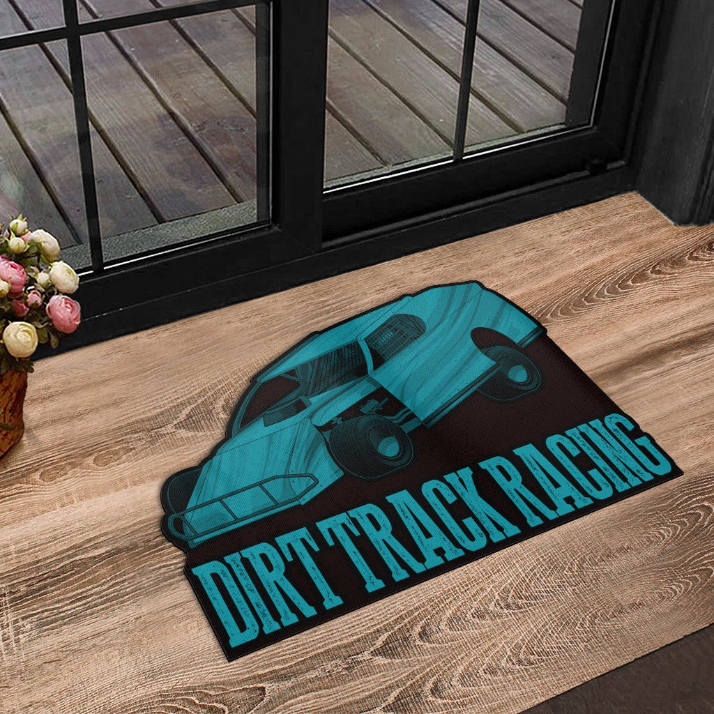 Custom shaped dirt modified door mat