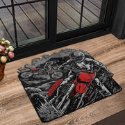 Custom Shaped Motocross Door Mat