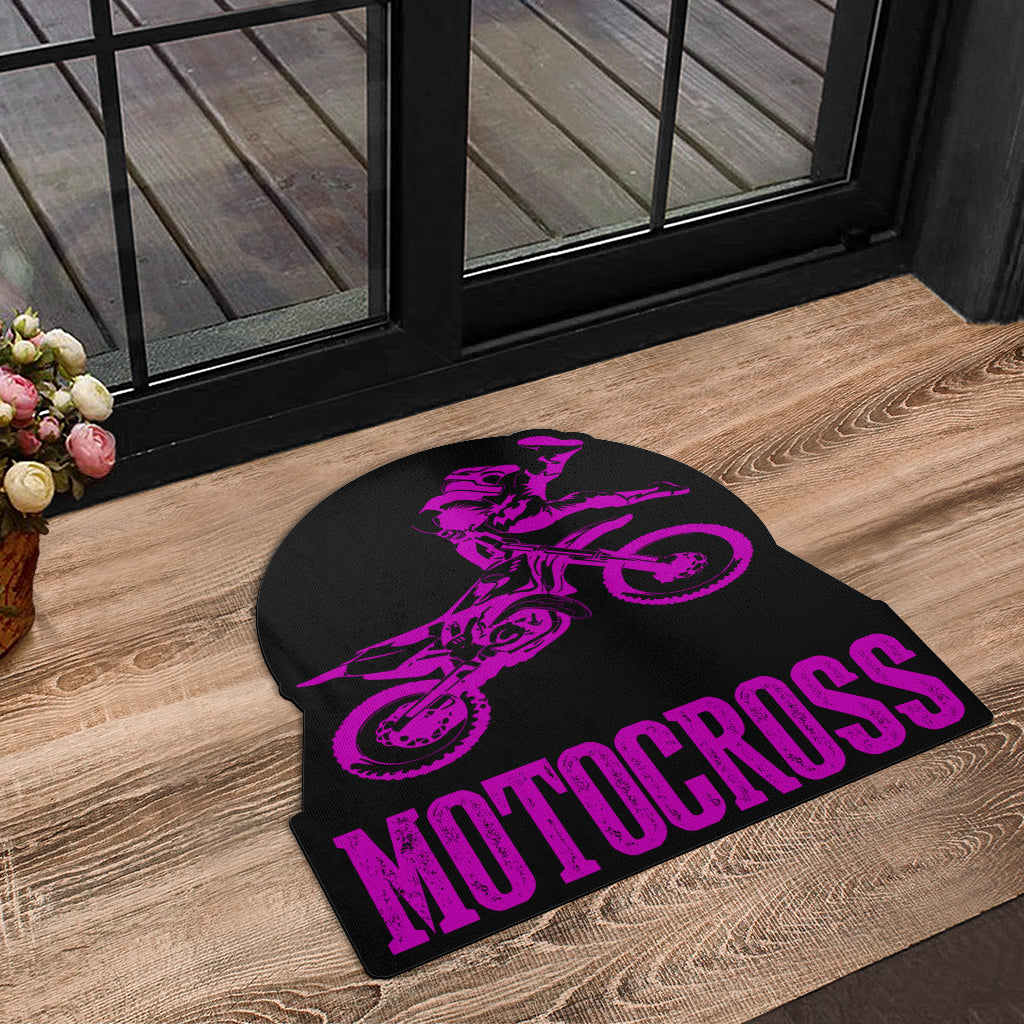 Custom Shaped Motocross Door Mat