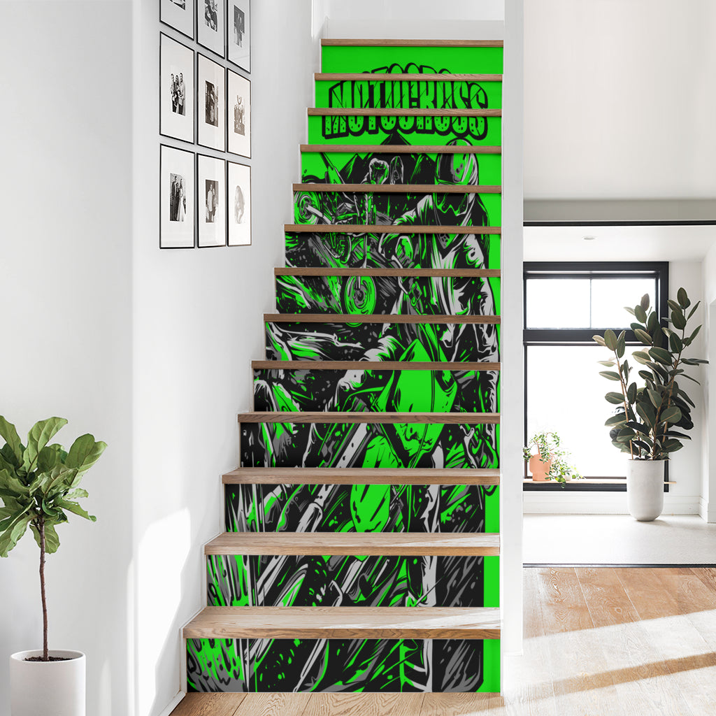Motocross Stair Stickers