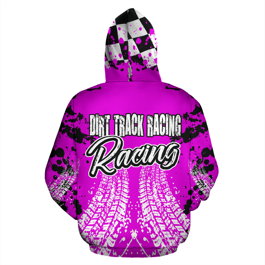 Dirt Track Racing Zip Up Hoodie RBNPi