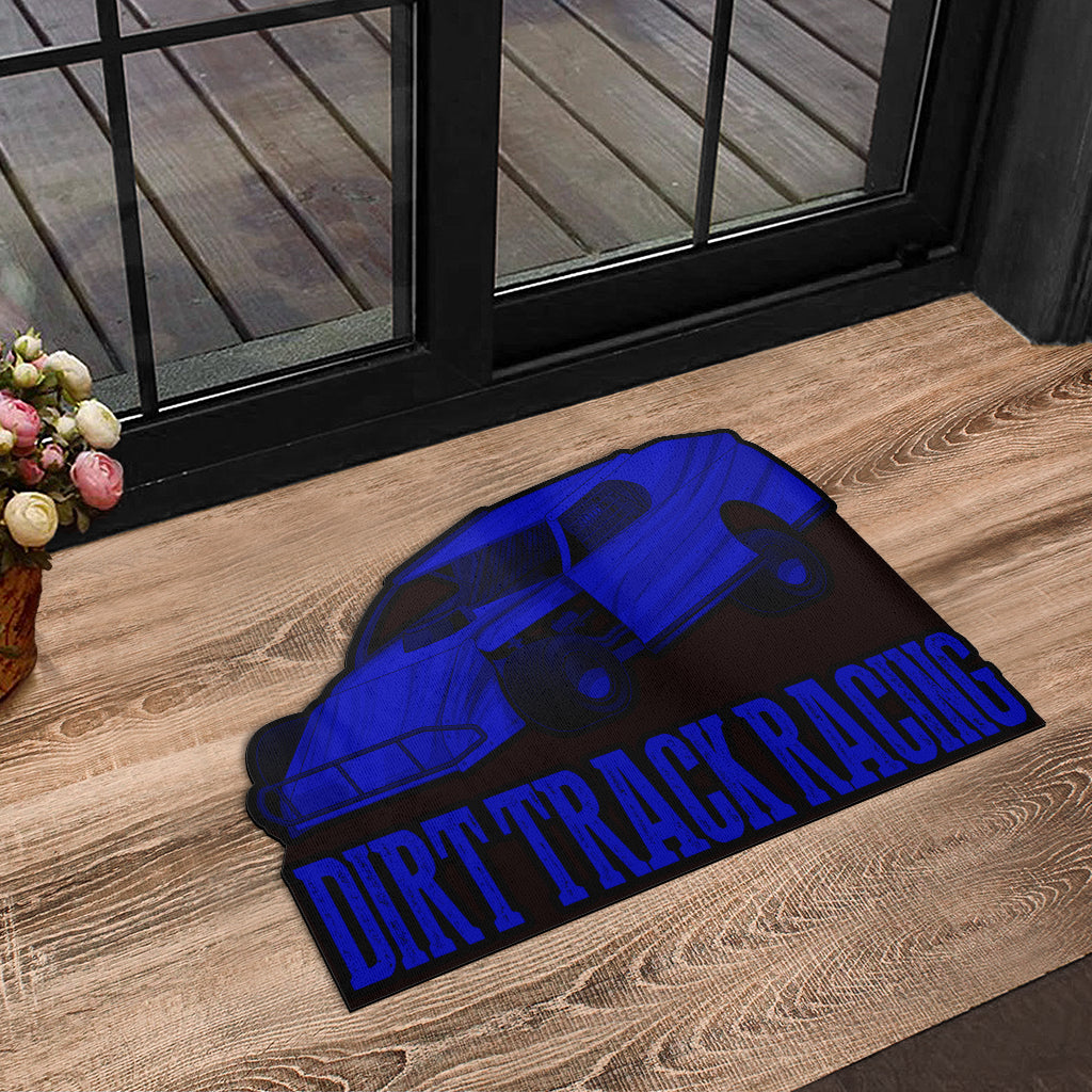 Custom shaped dirt modified door mat