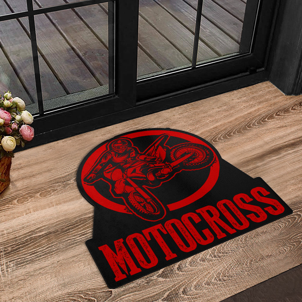Custom Shaped Motocross Door Mat