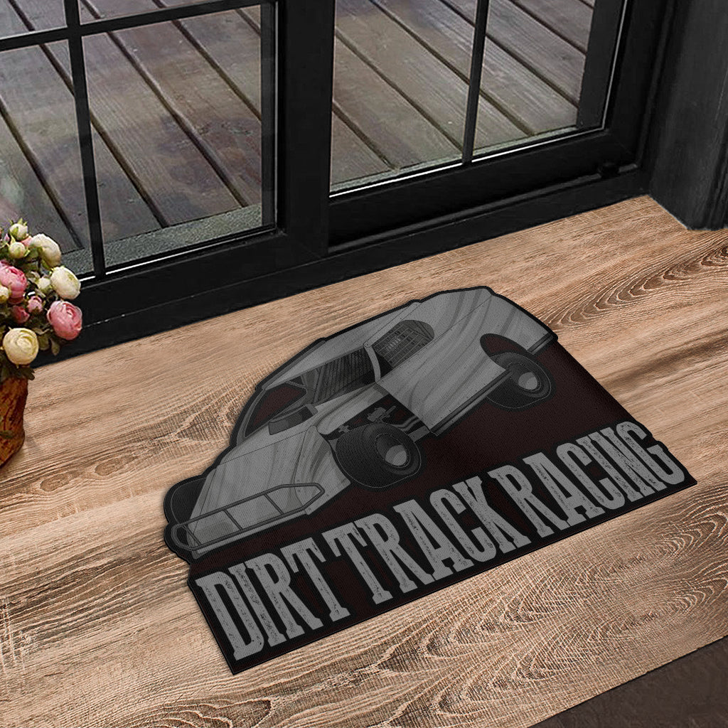 Custom shaped dirt modified door mat