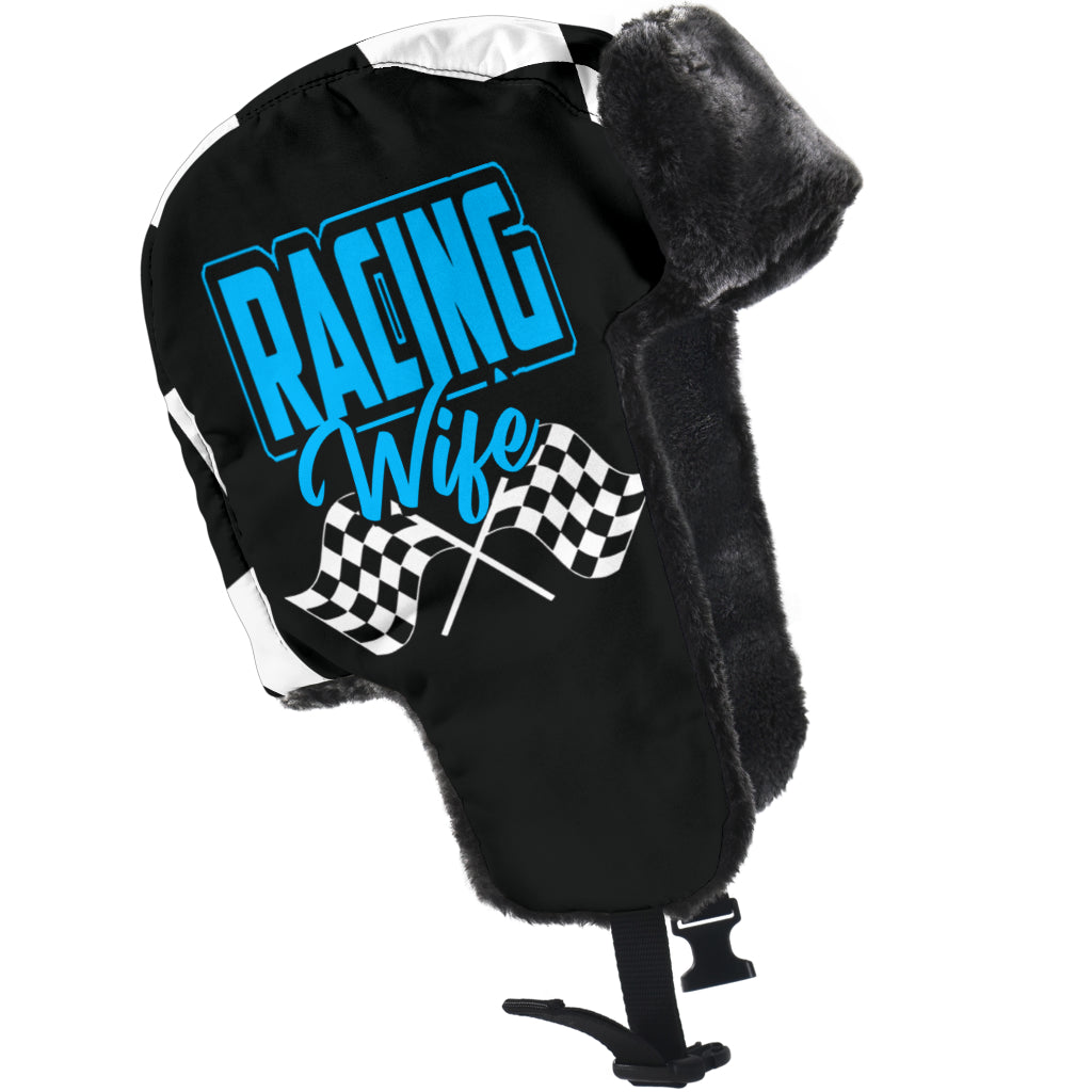 Racing Wife Checkered Trapper Hat