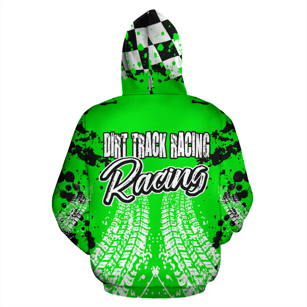 Dirt Track Racing Zip Up Hoodie RBNPis