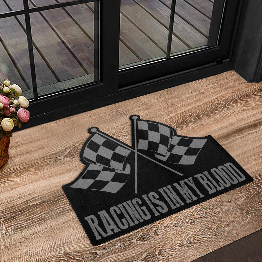 Racing Shaped Door Mats